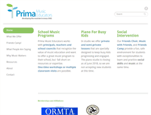 Tablet Screenshot of primamusiceducators.com